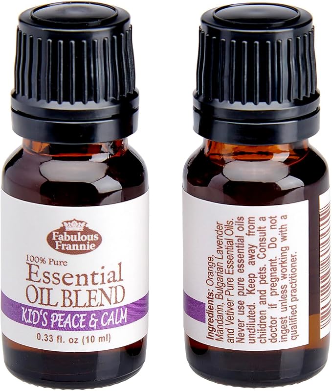 Fabulous Frannie Peace and Calm Essential Oil Blend 10ml Made with Mandarin, Lavender Bulgarian, Vetiver & Sweet Orange Pure Essential Oils.