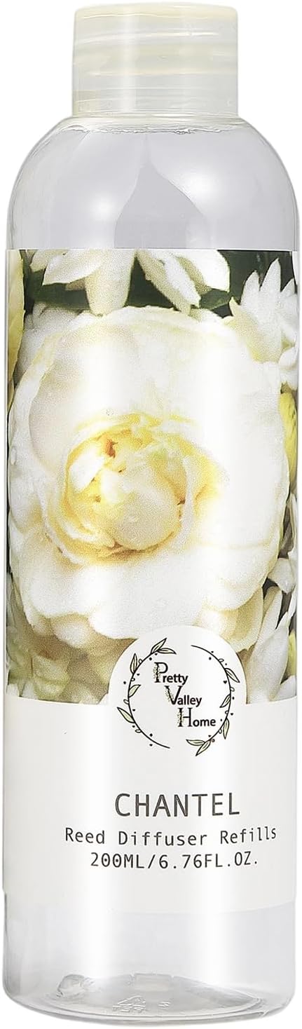 Reed Diffuser Oil Refill, Chantel Fragrance Oil for Diffuser Refill, Flameless Home Fragrance for Bedroom, Bathroom Home Decor 200ml (6.76 fl.oz)