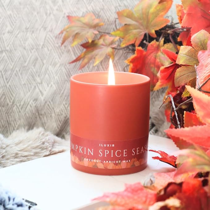 Pumpkin Spice Season Luxury Candle – Cinnamon Spiced Vanilla with Clove, Nutmeg & Buttercream – Handcrafted Vegan Coconut Wax, Phthalate-Free, Cruelty-Free – Cozy Fall Decor Tin Candle (13 oz.)