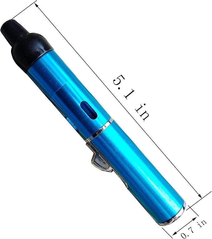 Torch Lighter,Handheld Multifunctional All-in-One Tube Built-in Detachable Windproof Lighter,Butane Flashlight Handheld Lighter,Sky Blue