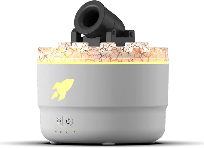 USB Fragrance Diffuser, Ultrasonic Cool Mist Humidifier with 7 Color LED Lights and Auto Shut Off for Home Office Bedroom Car White 300ml