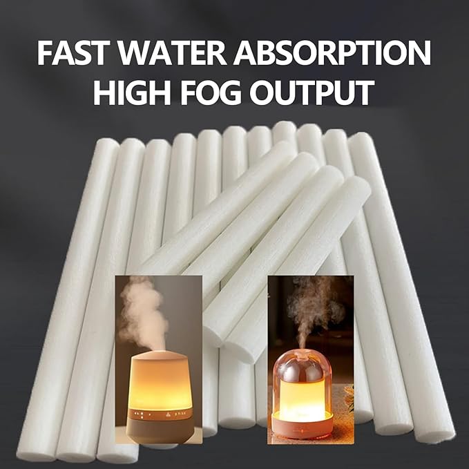 70PCS Humidifier Filter Sticks Refill – Replacement Cotton Wicks for Mini Portable Humidifiers & Essential Oil Diffusers – Compatible with Small Air Humidifiers for Home, Office, Bedroom