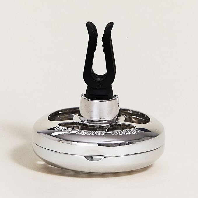 MAISON BERGER Car Diffuser, Honeycomb Chrome, No Refill Included | Refillable Vent Clip Diffuser, Holder Only, Ceramic Refill Sold Separately, Passive Diffusion, Made in France