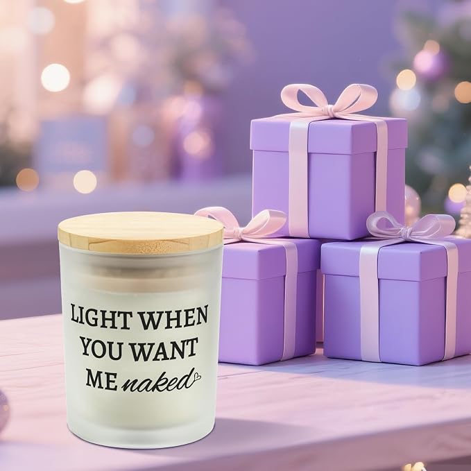 Mens Valentines Day Gifts for Him Boyfriend from Girlfriend,Funny Anniversary Couple Gifts for Men Husband from Wife,Romantic Birthday Galentines Lavender Candle Gift Decor for Home Office Spa Relax