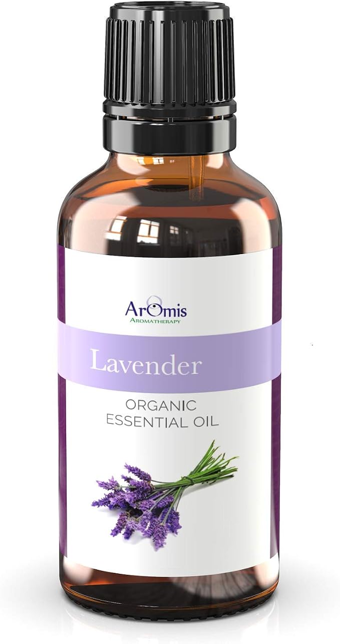 ArOmis Organic Lavender Essential Oil - Therapeutic Grade - 30ml (1 Fl Oz) 100% Pure, Premium, Undiluted, Oils Perfect for Aromatherapy Diffuser