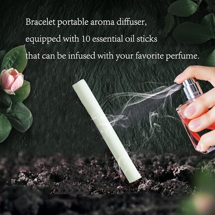 Essential Oil Diffuser Bracelet,Aromatherapy Zinc Alloy Locket with Canvas Weaving Adjustable Wristband Perfume Bracelet,holistic gifts for womens Mens