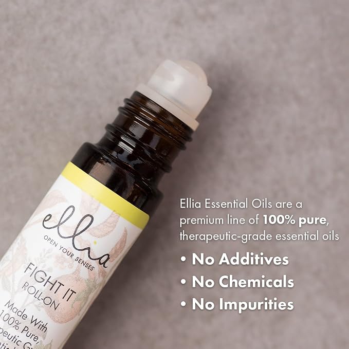 Ellia Essential Oil Roll-On | Fight It Blend| 10ml, 100% Pure, Therapeutic Grade