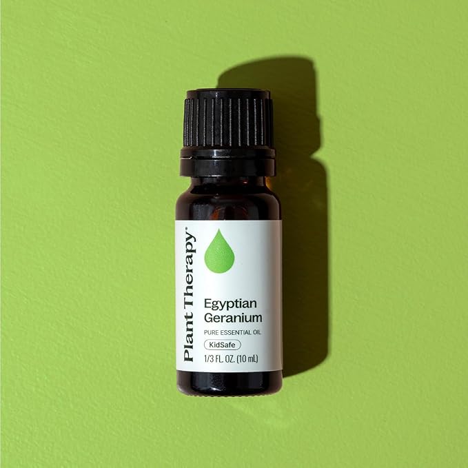 Plant Therapy Egyptian Geranium Essential Oil 10 mL (1/3 oz),100% Pure, Undiluted, Natural Aromatherapy, Stress Relief, Emotional Balance