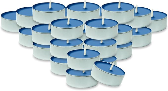 DecorRack 30 Tealight Candles, Aqua Breeze Scented, Pleasant Fragrance Candle, Aromatherapy, Scented Home Decor, Votive Long Lasting Candles (Pack of 30)