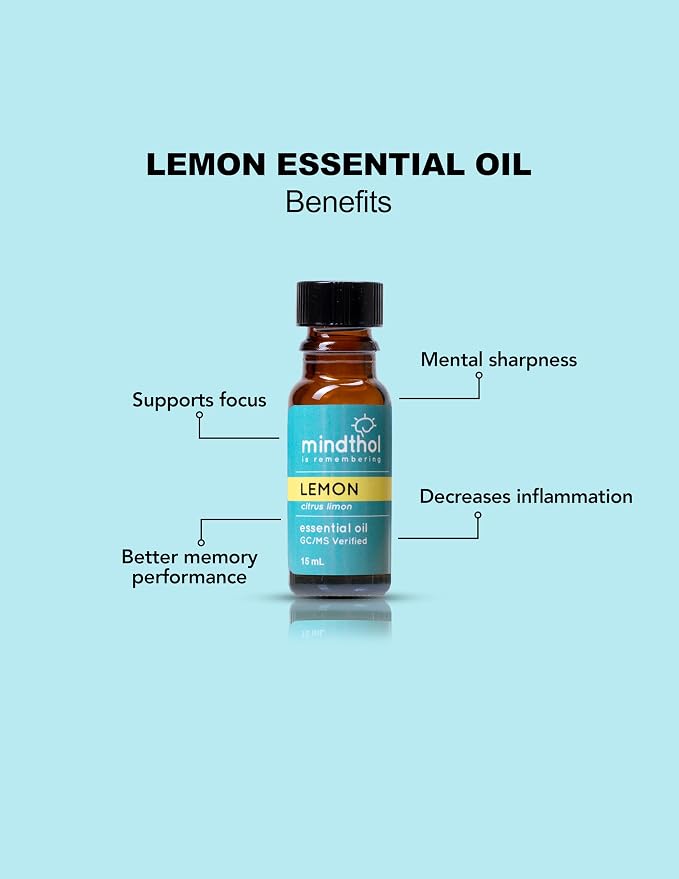 Olfactory Starter Kit – Mini Essential Oil Diffuser with 4 Pure Oils (Peppermint, Lavender, Bergamot, Lemon) – Daily Scent Routine for Focus, Calm & Sleep – Aromatherapy Wellness Set