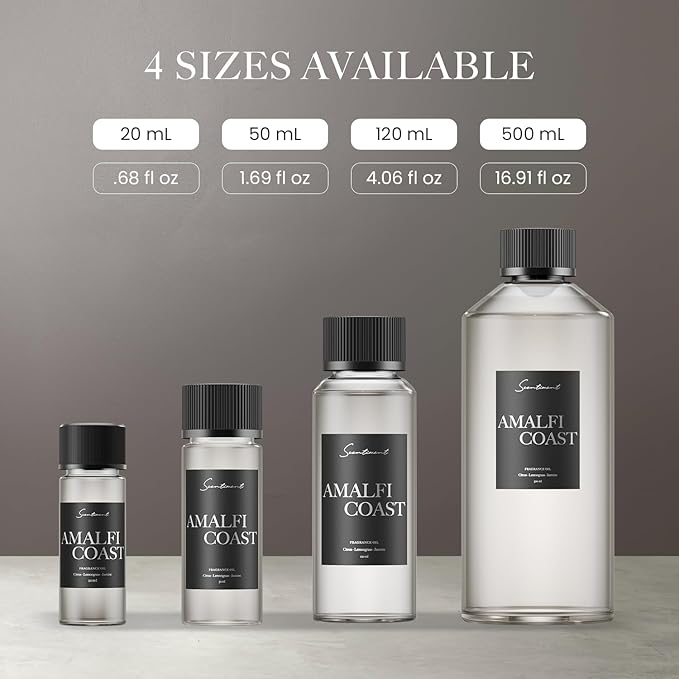 Scentiment Amalfi Coast Diffuser Oil - Premium Hotel Scent with Notes of Citrus, Lemongrass & Jasmine Home Scent, Hotel Fragrance Oil Diffuser Refill - 1.69 fl oz (50 mL)