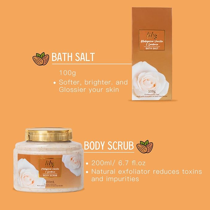 9Pcs Spa Gifts Set Birthday Gift Spa Kit Vanilla Spa Gift Baskets for Women