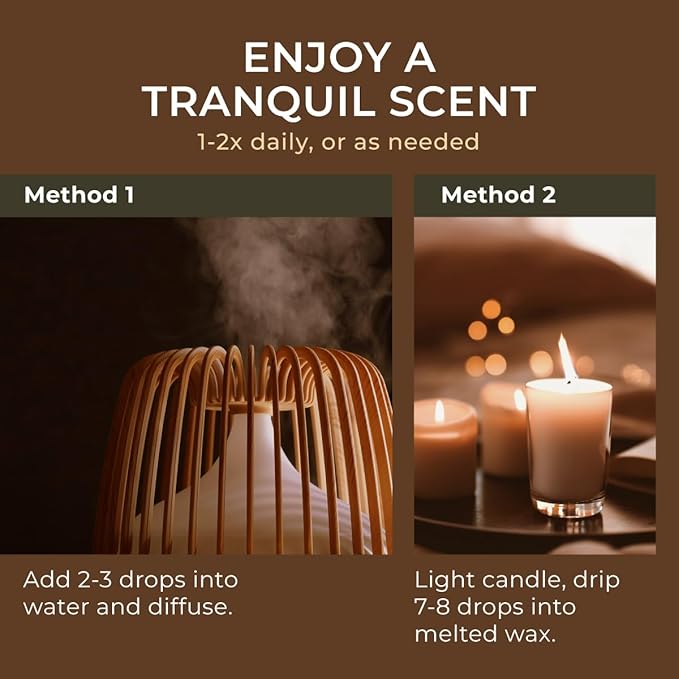 100% Pure Palo Santo Essential Oil - 0.34 Fl Oz - Palo Santo Oil for Hair, Skin, Diffuser, Aromatherapy & DIY Candle Making Scent