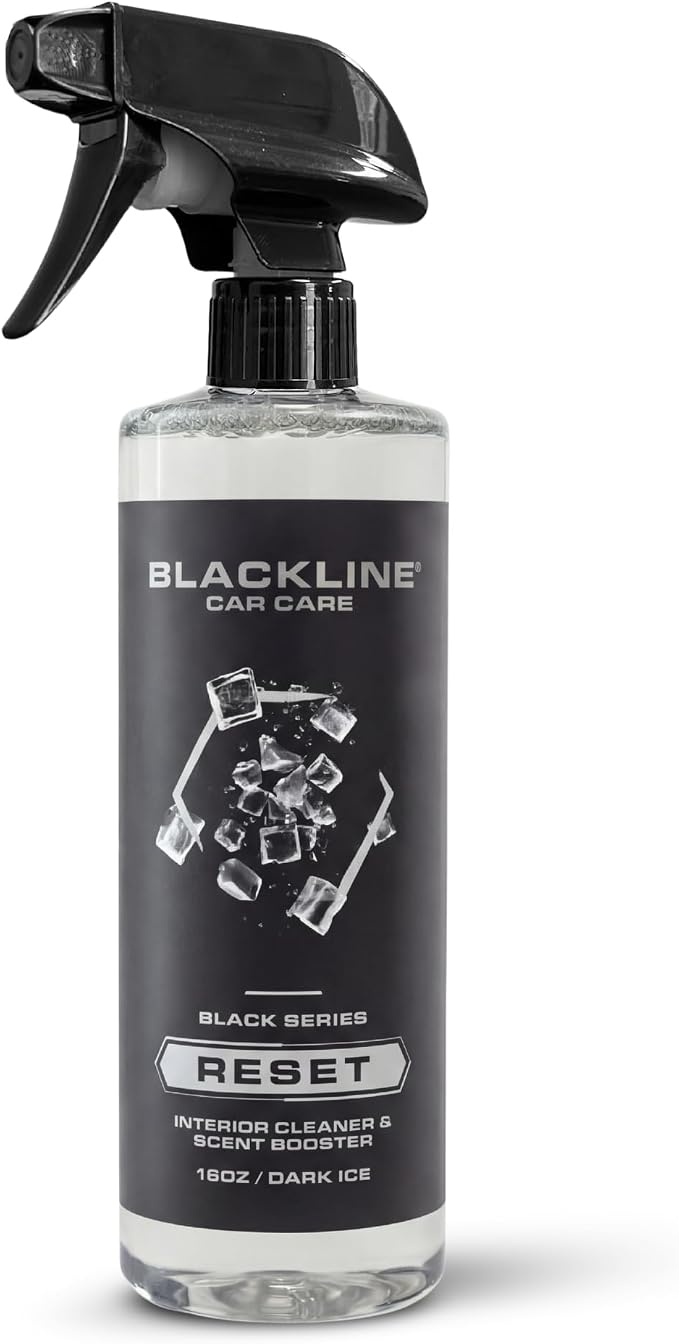 Blackline Luxury Scented Leather Interior Car Cleaner Reset Deep Cleans & Deodorizes All Surfaces, pH-Neutral High-Foam Formula, Long-Lasting Premium Fragrance and Deodorization for Car - Dark Ice