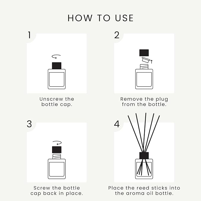 The Magic Scent Baccara Reed Diffuser for Home - Luxury Scent Diffuser with Premium Fiber Reeds for Lasting Gentle Dispersal - Natural, Toxin-Free Aroma Inspired by Baccarat Rouge