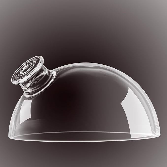 Essential Oil Diffuser Glass Dome,The Diameter is 4.75 Inches, 2.1Inches High,Not Fit for All The Diffuser，Only Suitable for use with Our Product,Please Choose Carefully