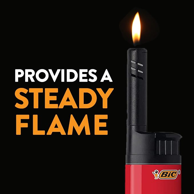 BIC EZ Reach Pastel Lighters, Reliable and Safe Candle Lighter, 6-Pack