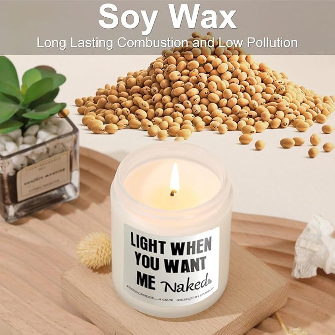 Funny Birthday Candle Gifts for Men Husband Boyfriend from Wife Girlfriend,Valentines Day Gifts Jar Candles for Him-Lavender Scent