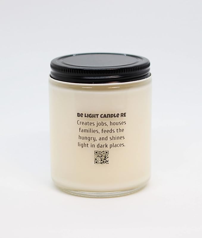 Be Light Eucalyptus Mint Candle | 8oz Long Lasting Scented Candle for Home Aromatherapy