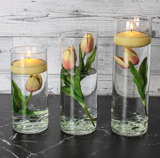 3" Yellow Richland Floating Candles Set of 36