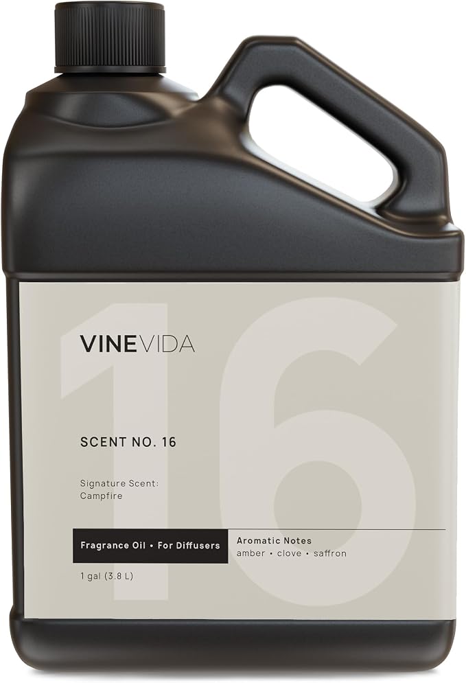 VINEVIDA [128 Fl Oz] Campfire Fragrance Oil for Cold Air Diffusers, Essential Oils for Diffuser Oil Refill & Air Freshener Room Spray