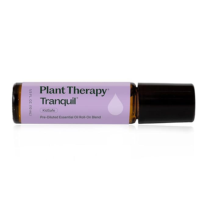 Plant Therapy Tranquil Essential Oil Blend, 10 mL (1/3 oz), 100% Pure, Pre-Diluted Roll-On, Natural Aromatherapy, Excellent for Meditation and Relaxation
