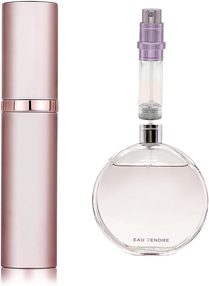 AA00PK Perfume Refillable Bottle 5ml Bottom Refill Portable Purse Atomizer, Cologne Travel Perfume Spray Bottle for Outgoing and Traveling (Pink)