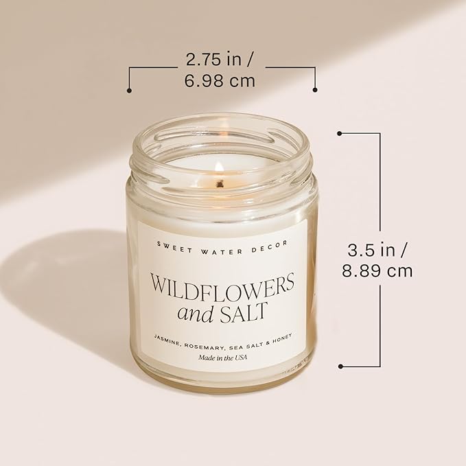 Sweet Water Decor OMG! You're Engaged Candle - Engagement Candle Gift for Bride - Bridal Shower Gift for Her - 9oz Clear Jar, 40 Hour Burn Time, Made in The USA