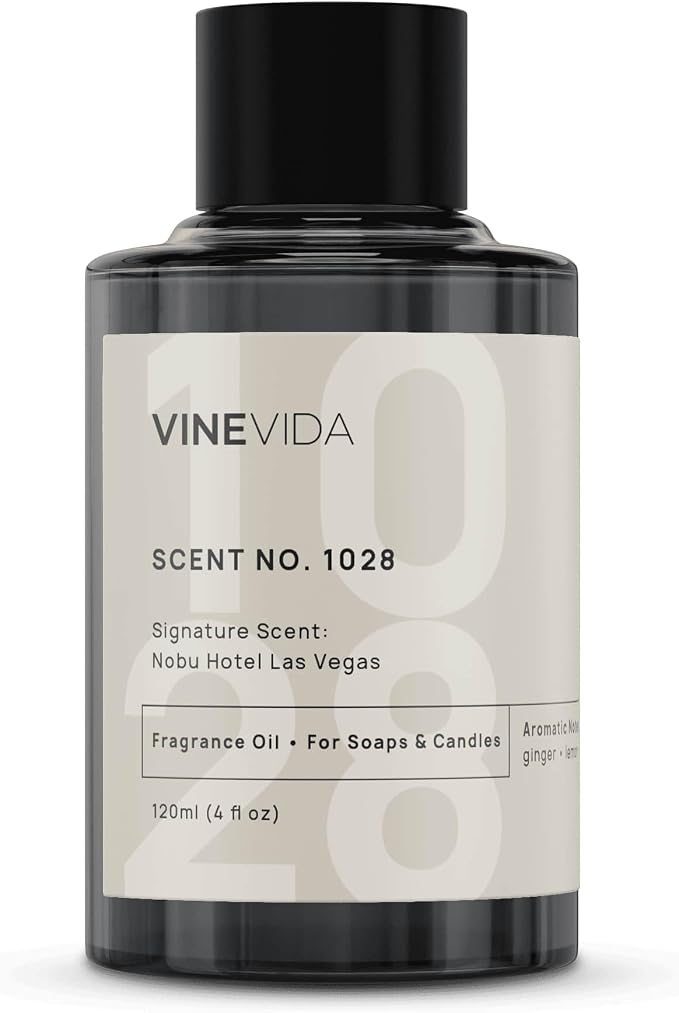 VINEVIDA Scent NO. 1028 Fragrance Oil - 120mL (4oz) - Inspired by: Nobu Hotel Las Vegas Fragrance Oil for Candle Making - Made in USA Candle Scents Scents for Soap Making