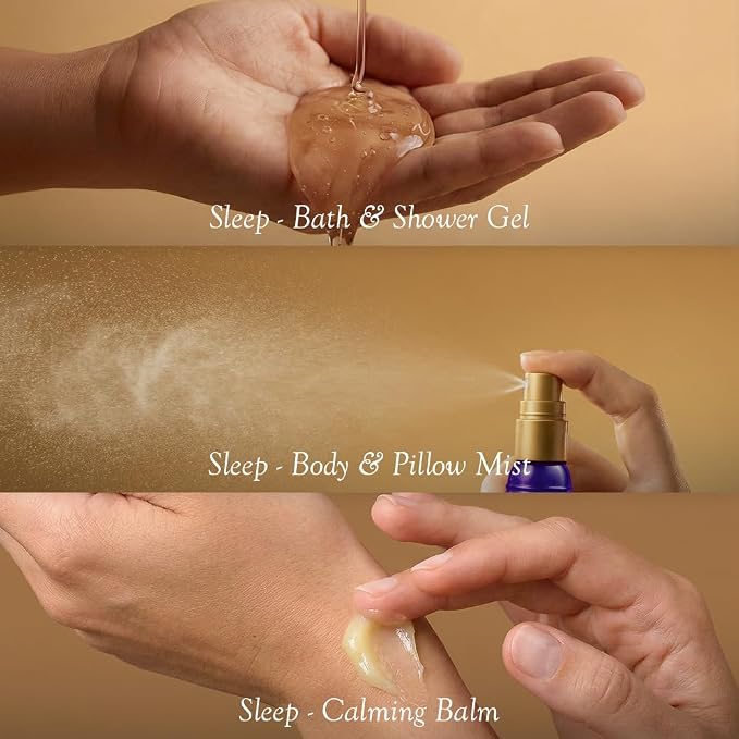SPA CEYLON Sleep Wellness Trio Set, Restful Spa Essentials for Nourished Skin, Natural Ingredients, Ayurvedic, (Lavender)