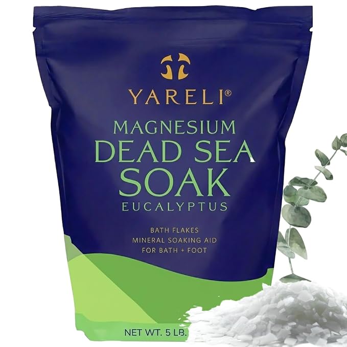 Yareli Magnesium Flakes Dead Sea Bath Soak, 5lb Eucalyptus