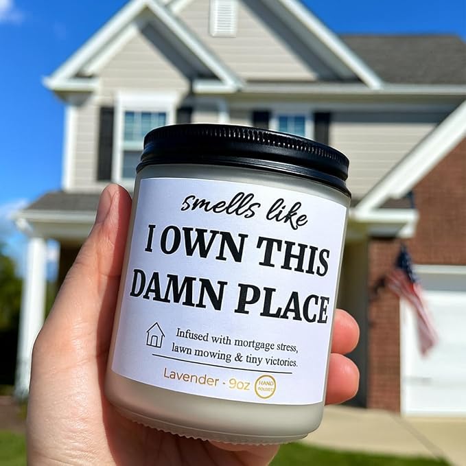 Housewarming Gifts New Home–9oz Lavender Candle, Cozy Aromatherapy Decor, Gift for Friends, Family & New Homeowners, House Essentials for New Home, New House Essentials by Joyqua, Own