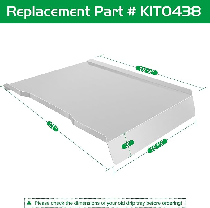 Drip Tray for Traeger Ironwood 650 Replacement Parts TFB65BLF Redland XL Grease Drip Pan KIT0438 Heat Baffle Wood Pellet Grill Smoker BBQ Accessory