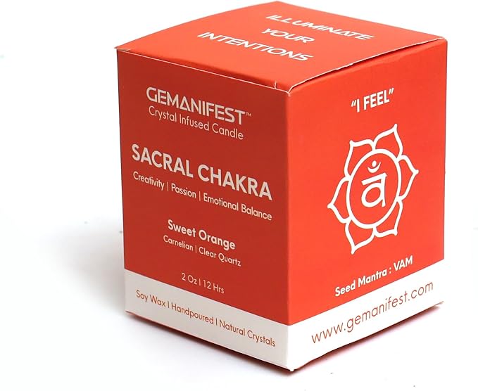 Sacral Chakra Candle with Carnelian Onyx Bracelet Orange Candle for Creativity Success and Balance Best Spiritual Meditation Gifts for Women Men Office Productivity Gifts