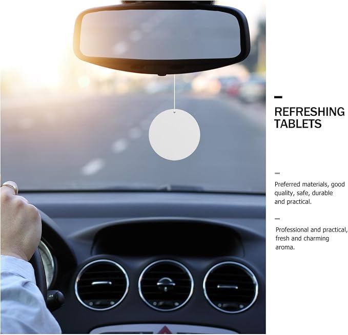 Car Diffuser Pads 61pcs Felt Aromatherapy Replacement Pads Small and Portable Pleasant and Charming Fragrance for DIY Car Air Fresheners