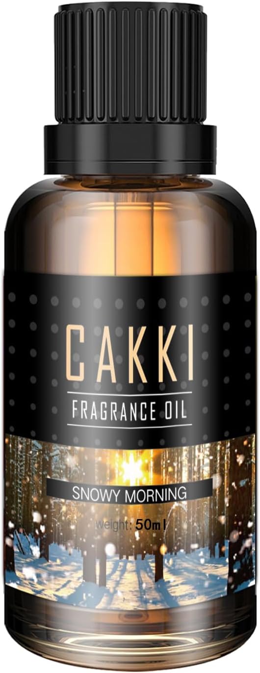 Essential Oils for Diffusers for Home, Scent-Snowy Morning, Single Large Size 50ml, CAKKI Fragrance Oils, for Candle Making, for Soap Making, Diffuser Oil Scents