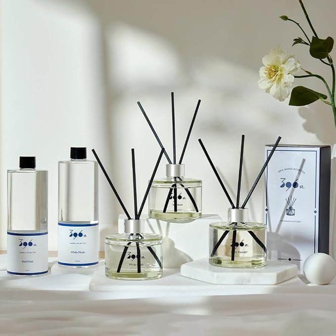 396 st. Reed Diffuser, Vanilla Lavender, 200ml(6.7oz) / Reed Diffuser Sets, Home Fragrance, Scented Oils, Home & Bathroom Décor