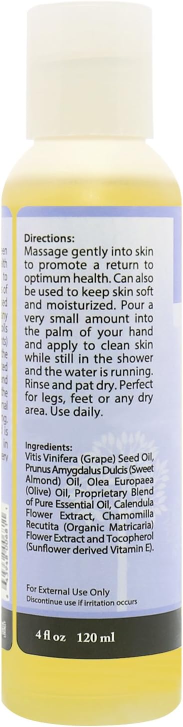Plantlife Lavender Massage Oil - Absorbs Deeply into The Skin and is Circulated Throughout, Providing Optimum Benefit to The Mind and Body - Made in California 4 oz