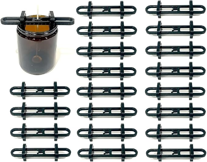 Adjustable Candle Wick Centering Stabilizer Tool Device for Jars Cups Containers DIY Candle Making Kit Supplies (20 Count)