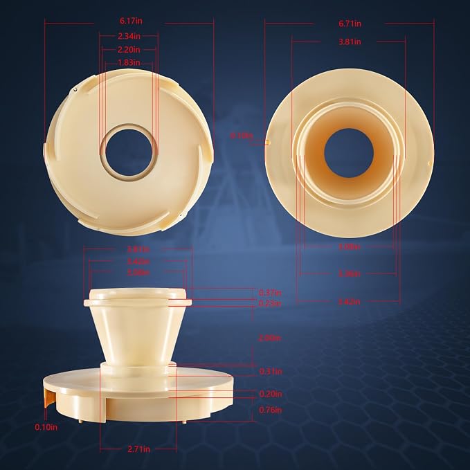 Sunluway 072927 Diffuser Assembly Replacement Part Compatible with Pentair Whisperflo/Intelliflo Inground Swimming Pool and Spa Pumps, Designed for 1/2-2 HP, Part# 072927