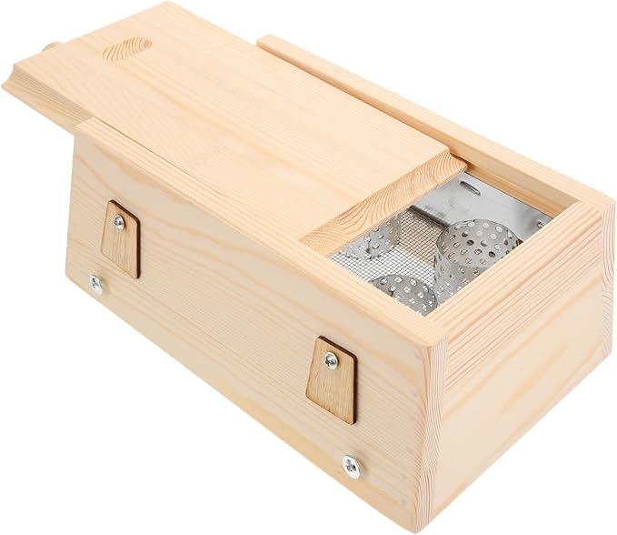 NOLITOY 2pcs Wooden Moxibustion Burner Box Portable Smokeless Moxibustion Case for Neck Back and Abdomen -Scald Design Six Stick Holder for Home Use