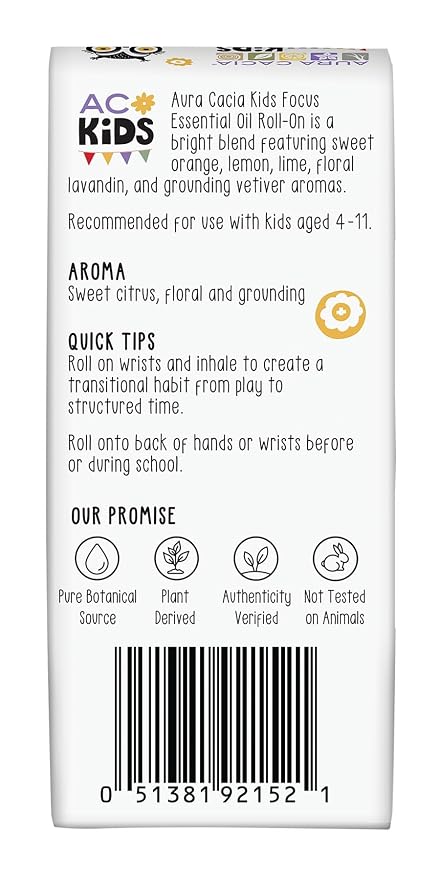 Aura Cacia Kids Focus Roll-on 0.31 fl. oz.