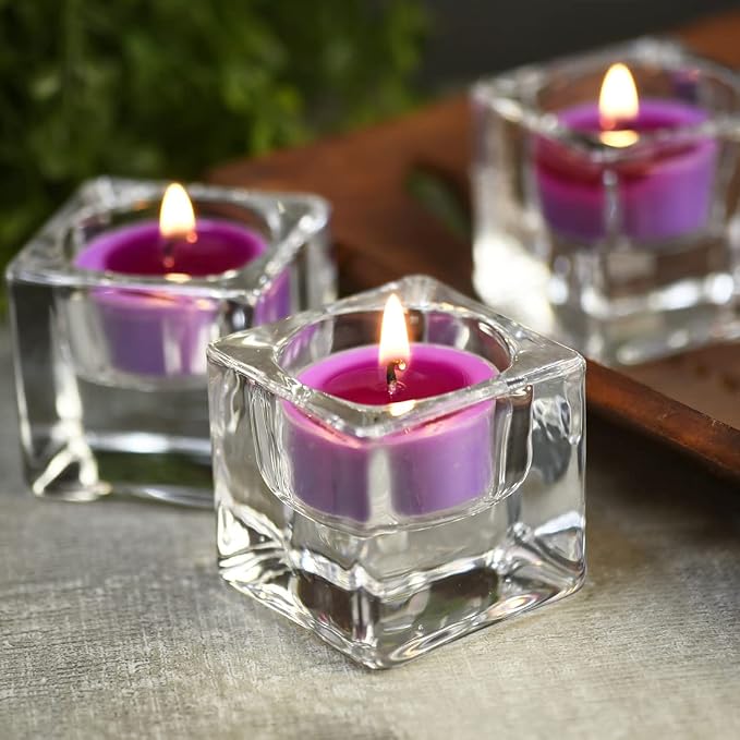 DEYBBY Natural Scented Soy Wax Tealight Candles Bulk, Lavender Aromatherapy Luxury Tea Candle Set of 36-4 Hour Burning Great Gift for Valentine's Day