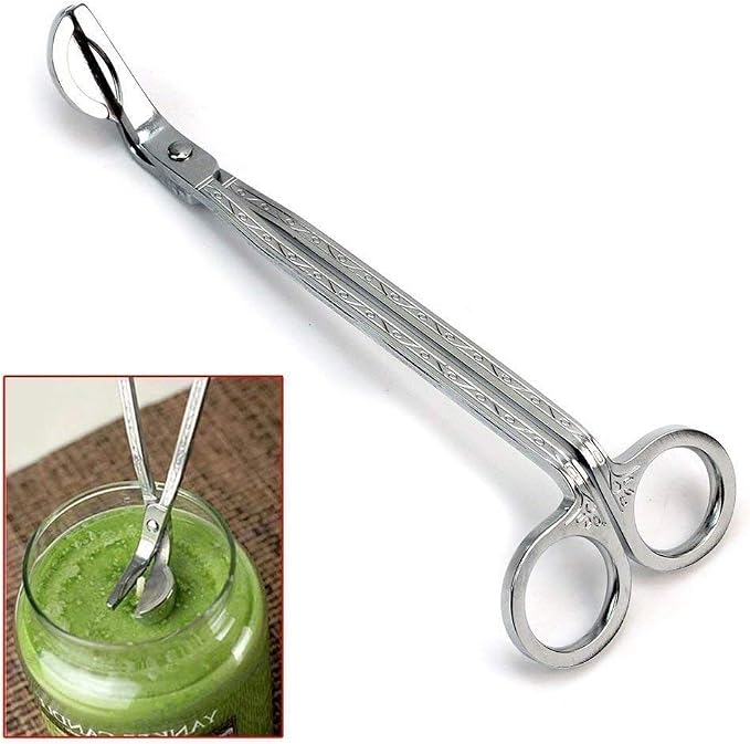 STONCEL 4PC Candle Trimmer Wick Catcher Stainless Steel,Silver
