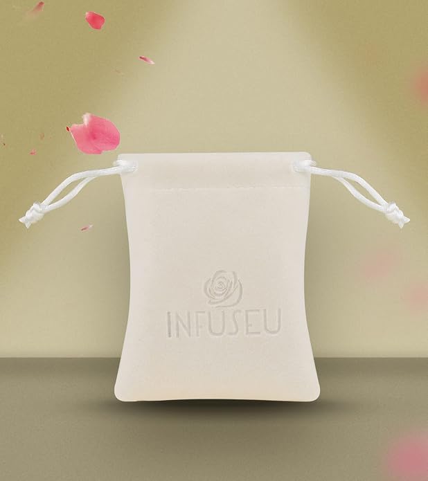 INFUSEU Essential Oil Diffuser Dangling Earrings with 14pcs Lava Rock Stones for Women Aromatherapy Jewelry Unique Gifts