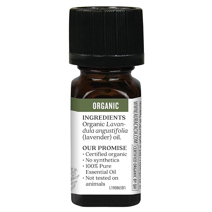 Aura Cacia Organic French Lavender, 0.25 FZ