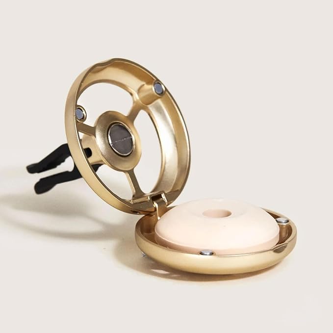 MAISON BERGER Car Diffuser Set, Lolita Lempicka Sweet | Cherry Raspberry Praline Notes, Refillable Vent Clip with Ceramic Refill, Passive 4-Week Diffusion, Made in France