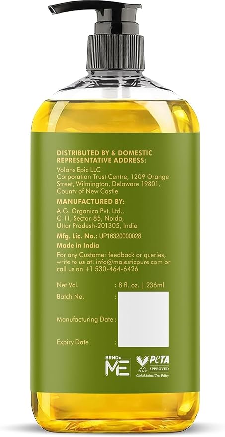 MAJESTIC PURE Arnica Massage Oil for Massage Therapy - Refreshing, and Relaxing - Natural Oils for All Skin Types - Men and Women Massage Lotion- 8 fl oz