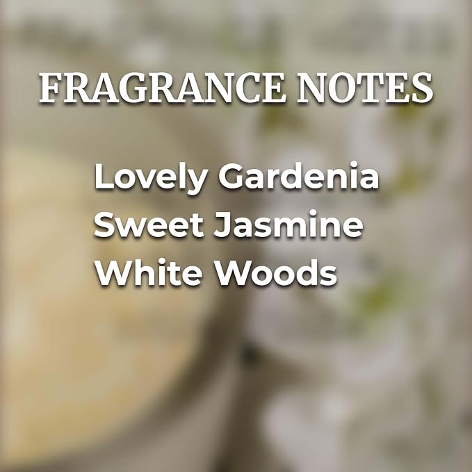 Habersham Rondure Candle – White Gardenia Scented Candle, Up to 55 Hours Burn Time, Authentic and Long Lasting Fragrance, Soy Blend Wax, 9.5 oz Glass Jar Candle