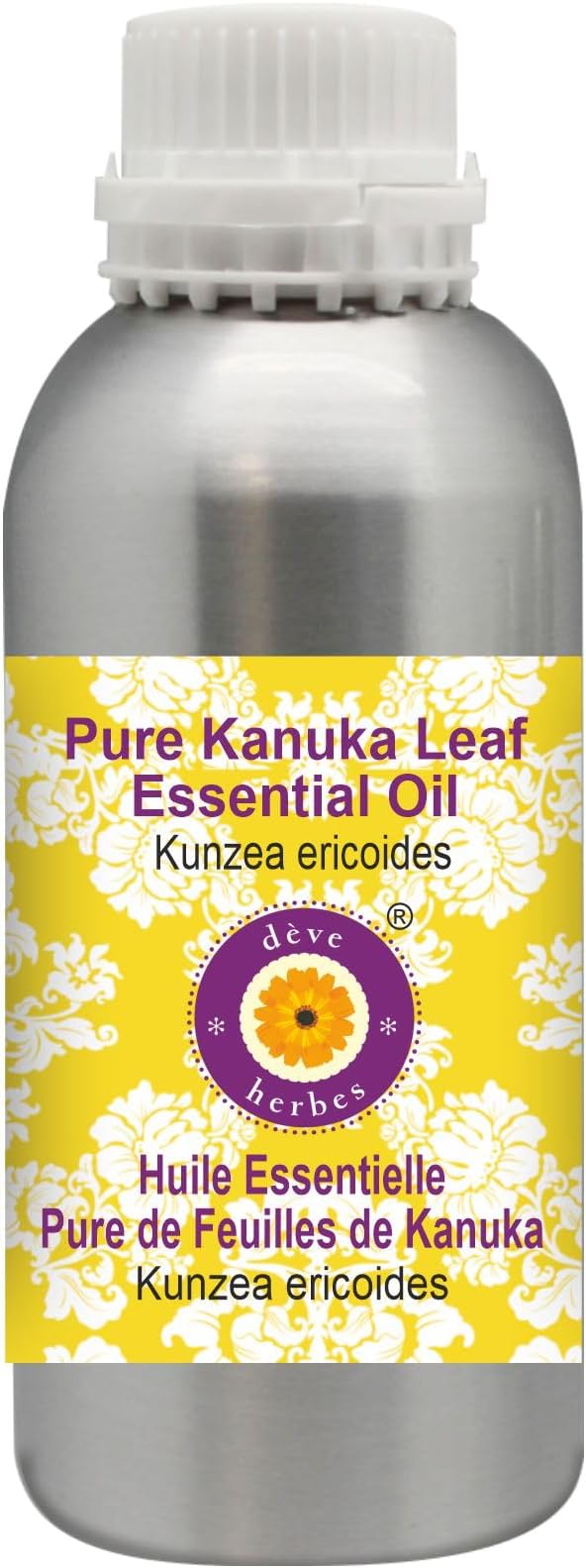 Deve Herbes Pure Kanuka Leaf Essential Oil (Kunzea ericoides) Steam Distilled 630ml (21 oz)